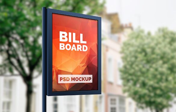 Outdoor Advertising Billboard Mockup PSD