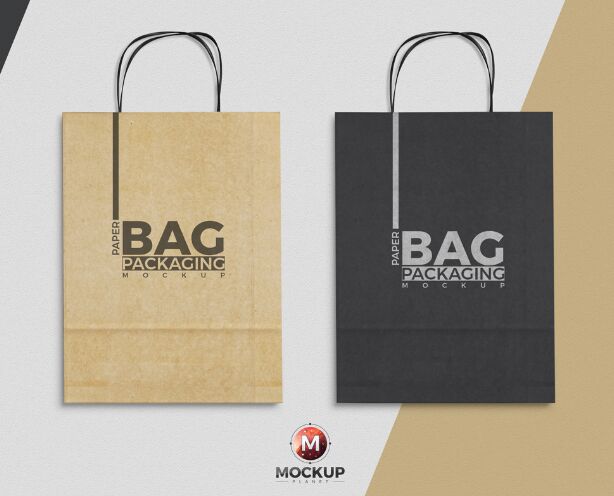 Paper Bag Mockup To Showcase Packaging Designs