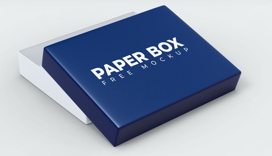 Paper Box Free Mockup