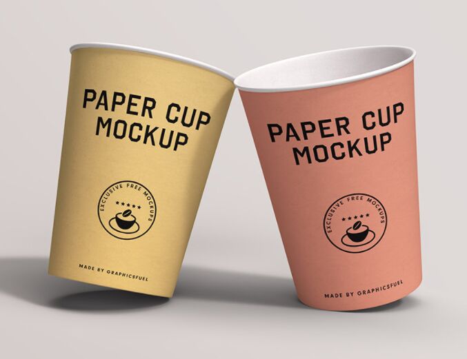 Paper Cups Mockup