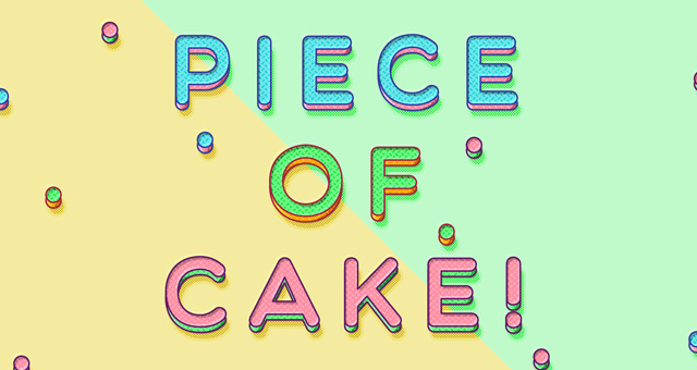 Piece of Cake Psd Text Effect