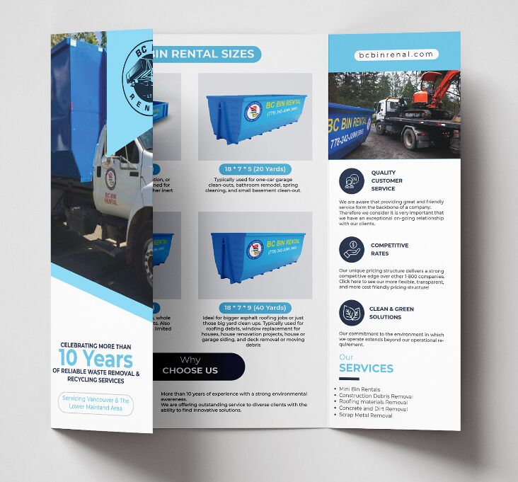 Professional gate fold brochure template