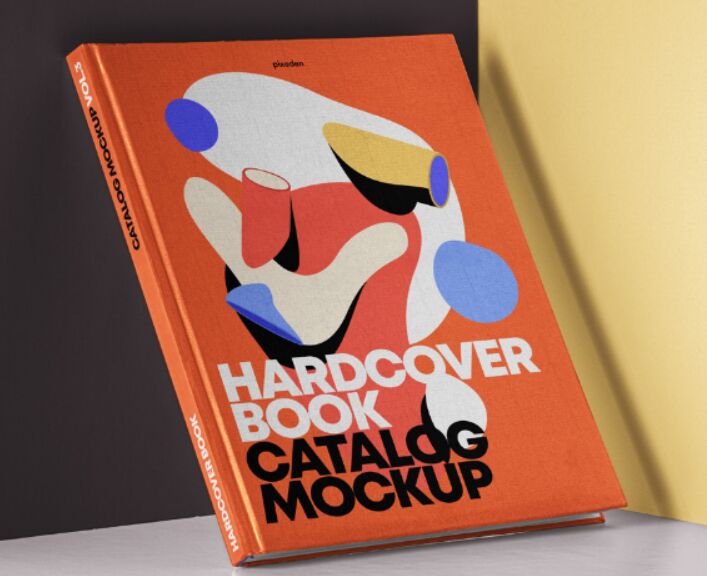Psd Hardcover Book Catalog Mockup