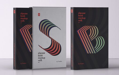 Psd Slipcase Book Mockup Vol8