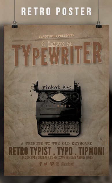 Retro Print Ready Flyer & Poster Template