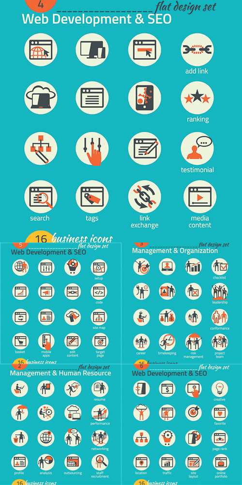 SEO & Internet Marketing Icons