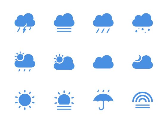 Simple Climate IconSet Sketch-min