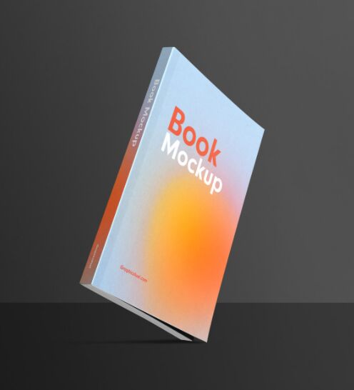 Standing Book Mockup Template