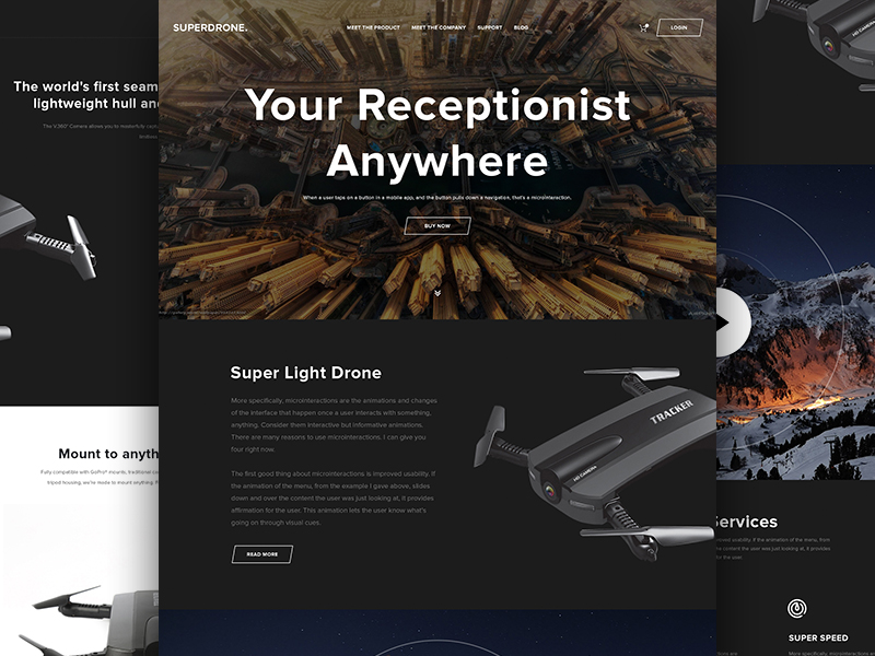 SuperDrone Landing Page