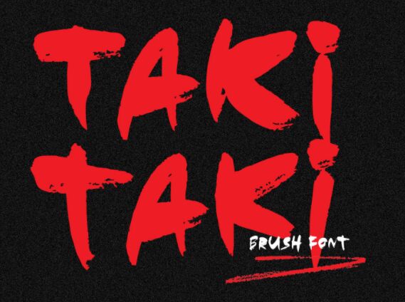 Taki Taki Brush Font