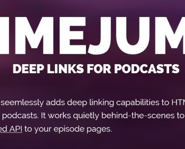 Timejump - Add Deep Links To HTML5 Audio and Video Podcasts