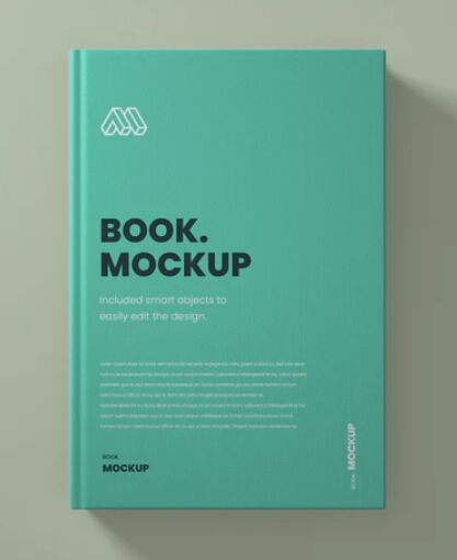 Top View Book PSD Mockup