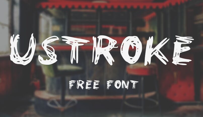 UStroke Free Font