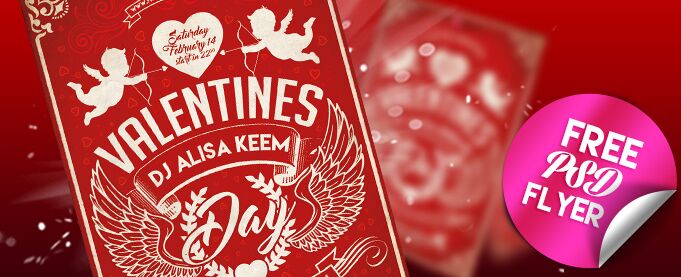 Valentines Day Free PSD Flyer Template