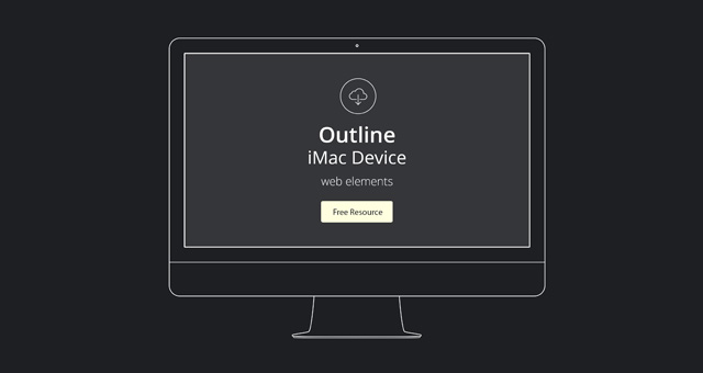 Vector Apple Outline Device PSD