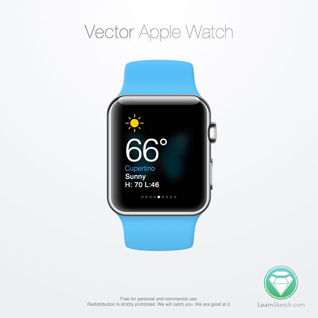 Vector Apple Watch Sketch