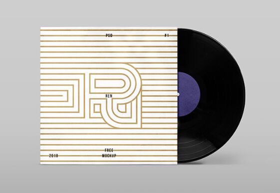 Vinyl Cover Mockup