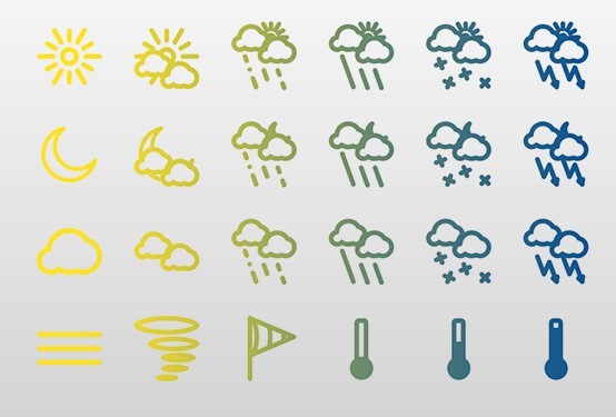 Weather icons 2x for iPhone