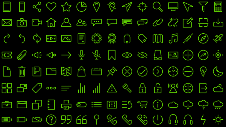 120 Stroke Icons