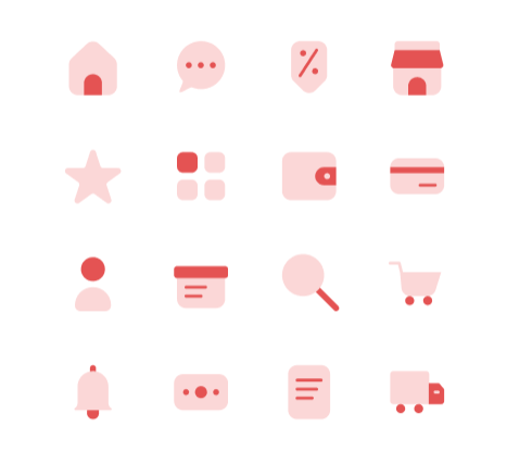 16 E-commerce Icons Pack