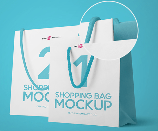 3 FREE SHOPPING BAG MOCK-UPS IN PSD