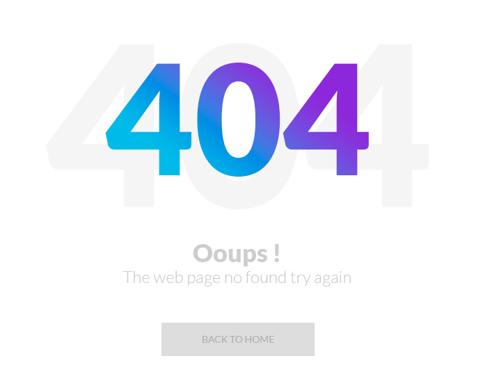404 Error Template Free