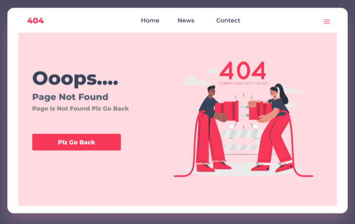 404 Page Design Figma