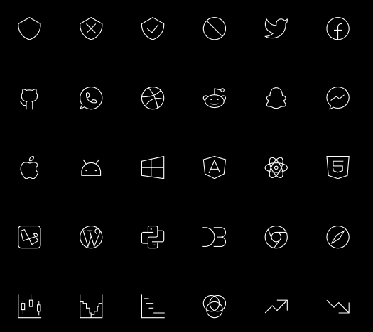 500+ Tiny Stroke Icons