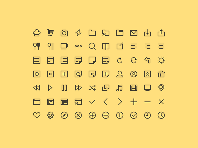 70 Simple Icons