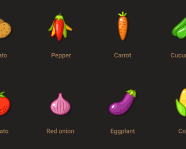 8 Vegetables Icons