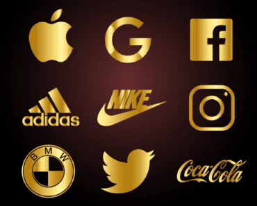 9 Gorgeous Golden Famous Brand Logos For Adobe Illustrator