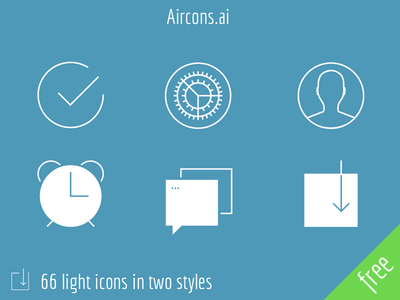 Aircons – 66 light icons
