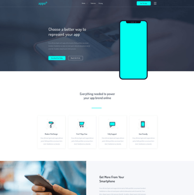 Appo - PSD Landing Page Template