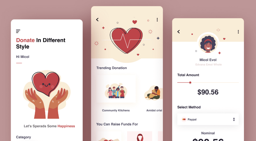 Donation App Concept