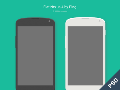 Flat Nexus 4 Phone