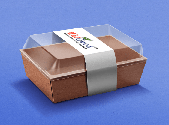 Food Container Paper Box Mockup