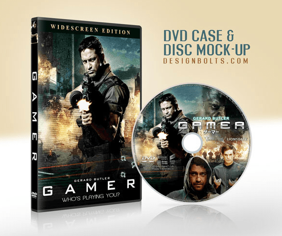 Free CD DVD Case & Disc Cover Mock-up PSD