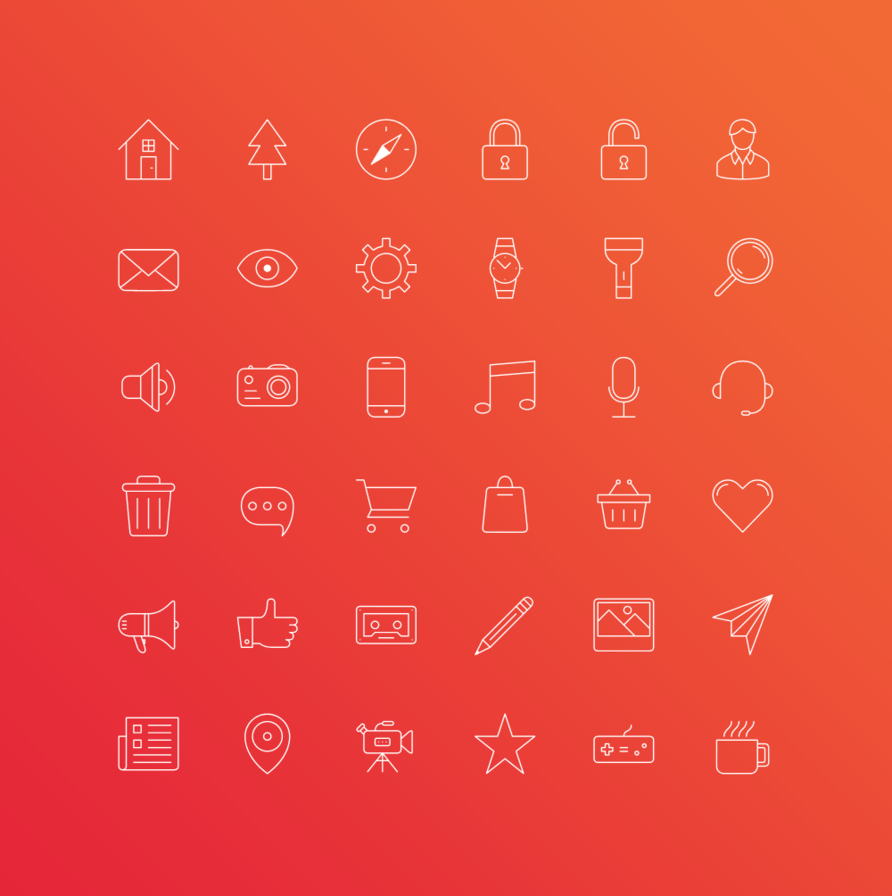 FREE iOS 7 Outline Icons