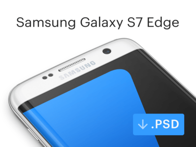 Free Samsung Galaxy S7 Edge Mockup [PSD]