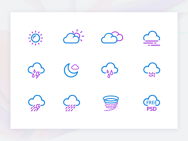Free Weather Icon Set