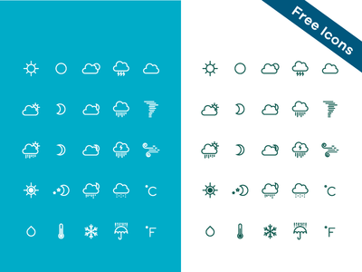 Free weather icons