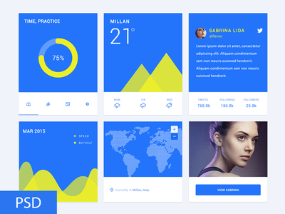 Freebie PSD Material Design