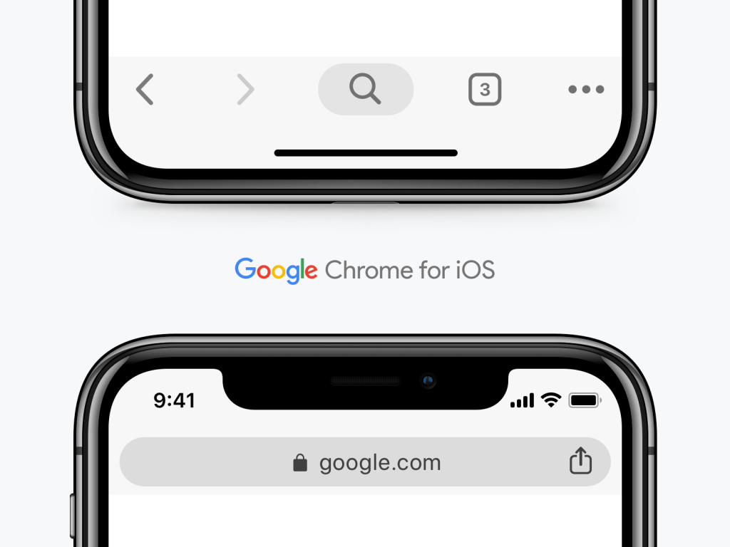 Google Chrome UI for iOS-min