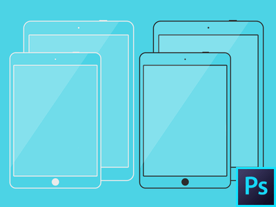 iPad Air & iPad Mini Line Template Kit
