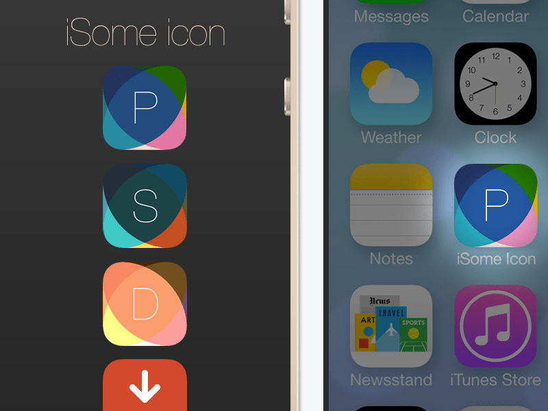 iSome iOS 7 App Icon Template