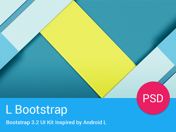 L Bootstrap Freebie - UI Kit Inspired by Android L