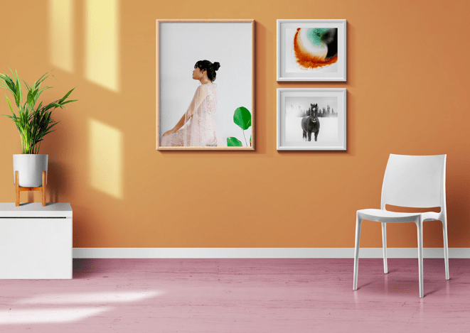 Living Room Photo Frames And Poster Mockups-min