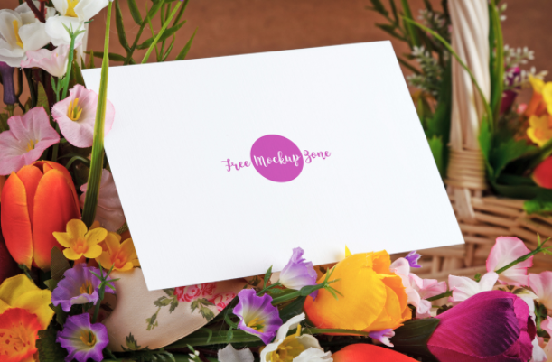 Lovely Mothers Day Greeting Card Mockup