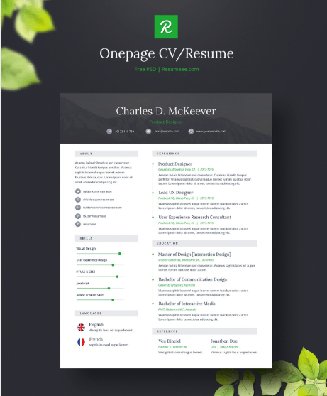 onepage-free-cv-resume-template