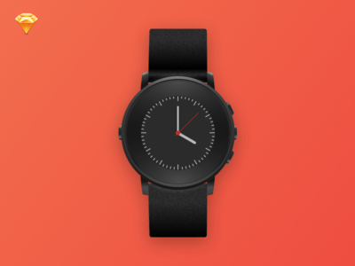 Pebble Time Round Sketch Template